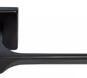Morelli Ручка дверная FIORD S5 NERO раздельная на квадратной розетке, цвет черный, ЦАМ